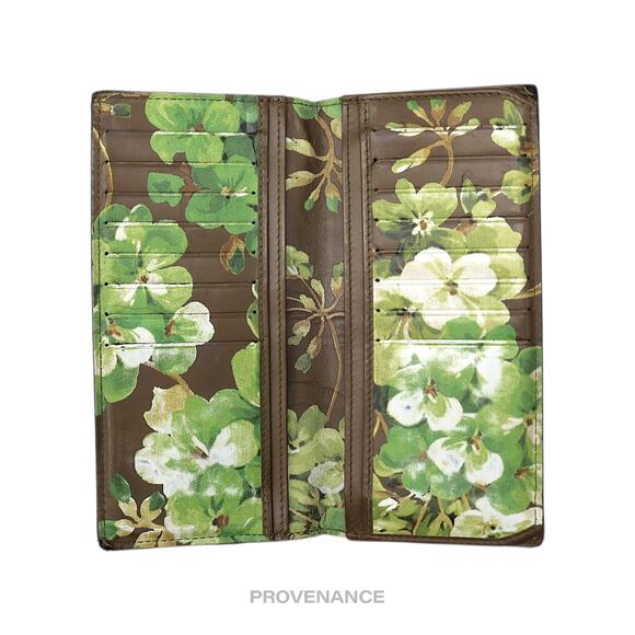 🔴 Gucci Long Wallet - Black Floral Leather - Picture 7 of 9